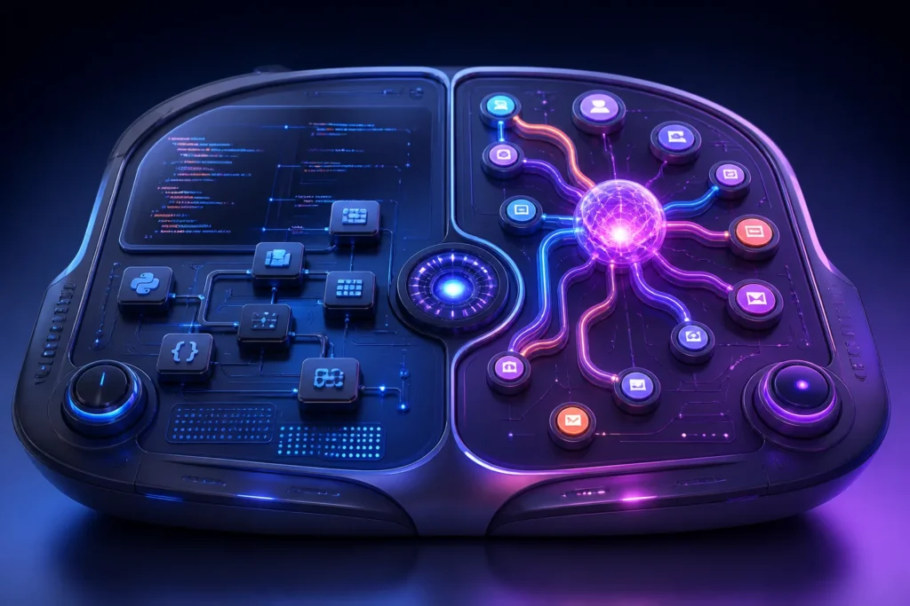 What customization options, coding features, and AI capabilities does each platform provide?