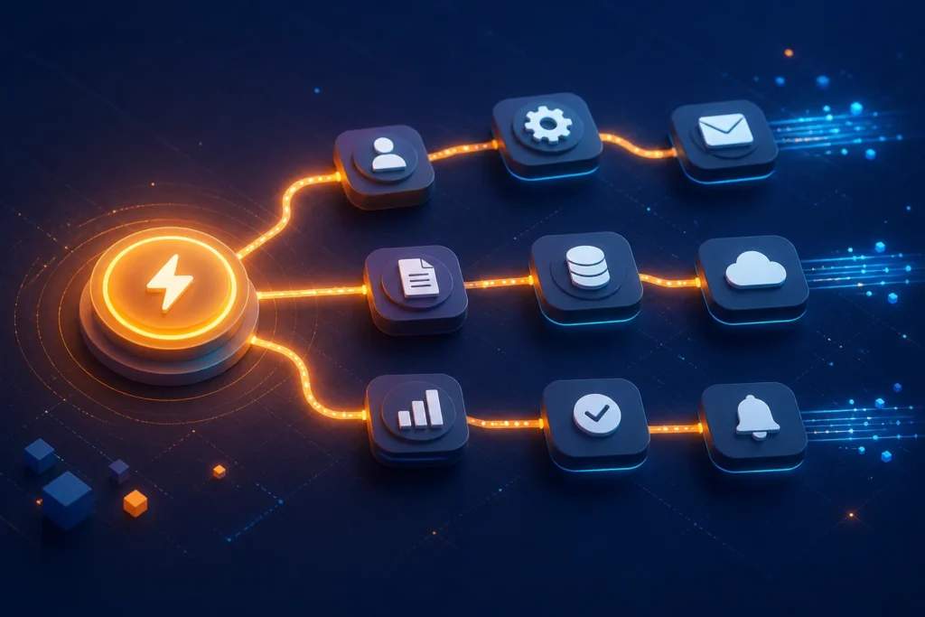 What is n8n, and how do triggers, nodes, and connections work together in a workflow?