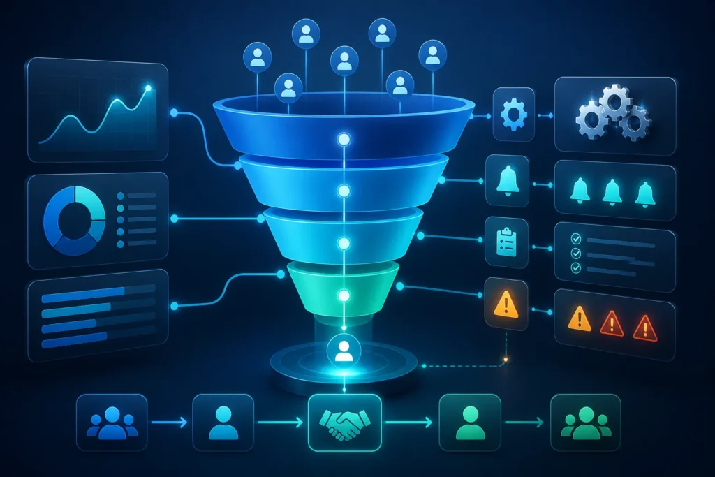 Which sales pipeline stages and tasks should be automated first, and what criteria should determine the order?